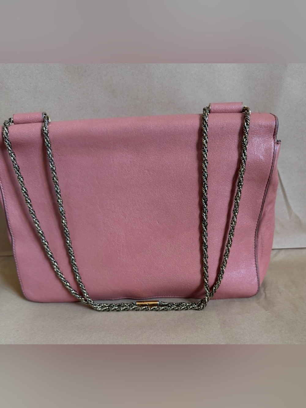 Chloe Coral Orange Leather Large Elsie Shoulder Bag - Picture 2 of 13